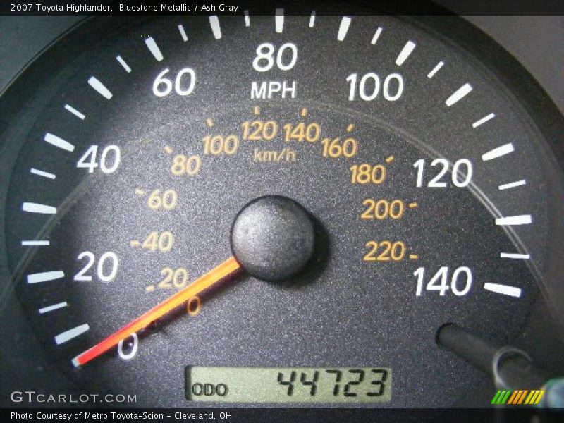 Bluestone Metallic / Ash Gray 2007 Toyota Highlander