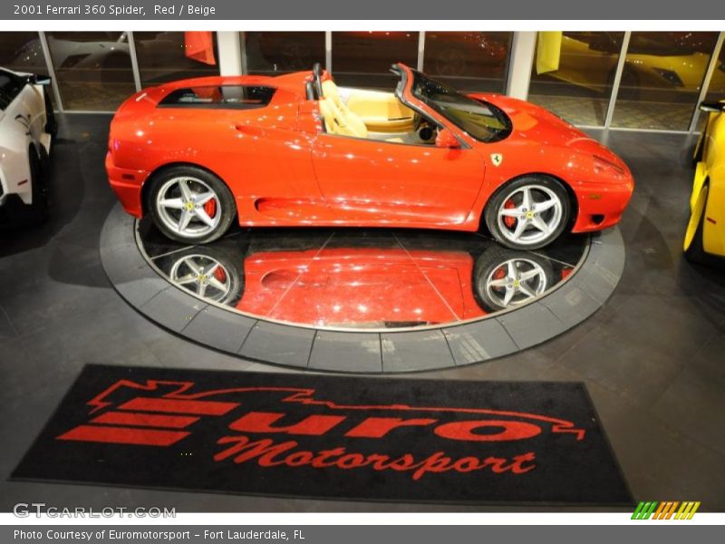 Red / Beige 2001 Ferrari 360 Spider