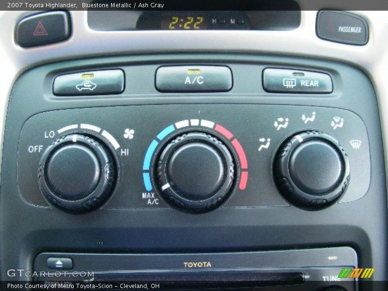 Bluestone Metallic / Ash Gray 2007 Toyota Highlander