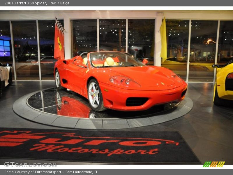Red / Beige 2001 Ferrari 360 Spider
