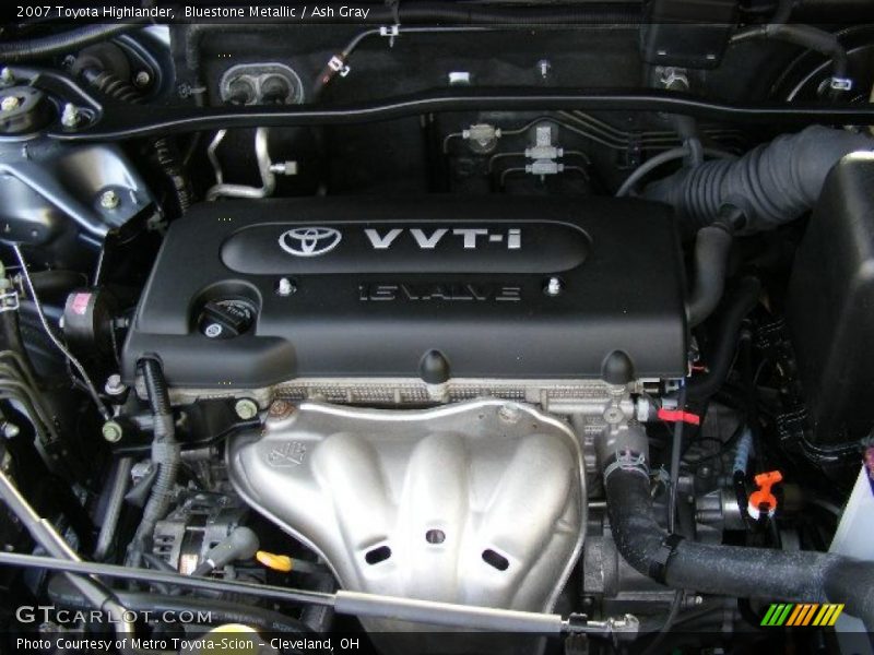 Bluestone Metallic / Ash Gray 2007 Toyota Highlander