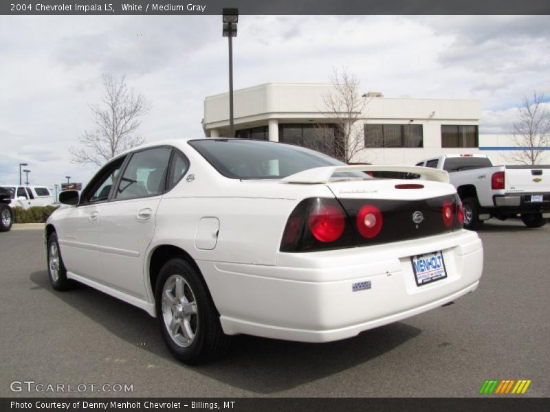 White / Medium Gray 2004 Chevrolet Impala LS