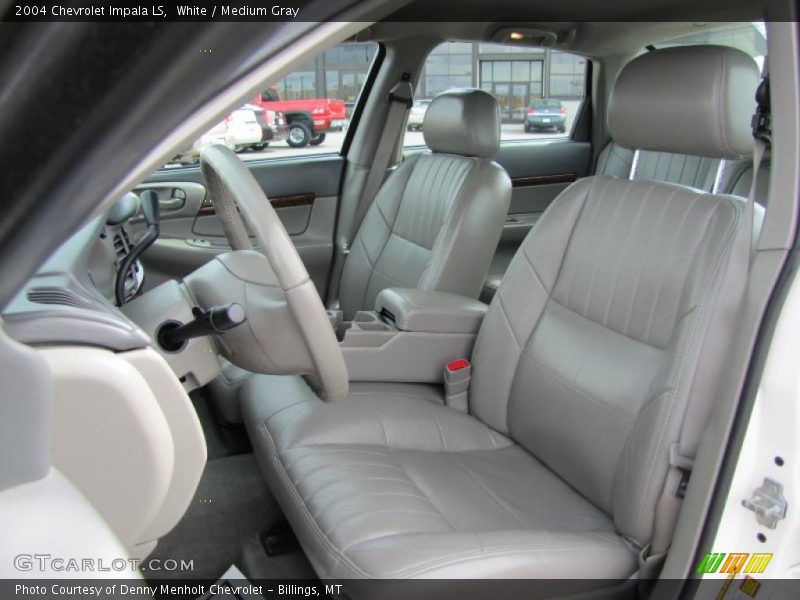 White / Medium Gray 2004 Chevrolet Impala LS