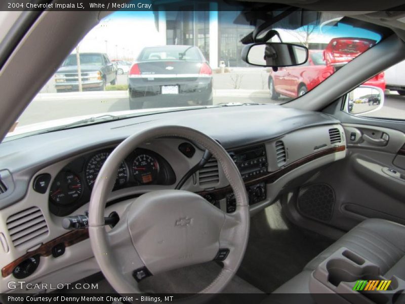 White / Medium Gray 2004 Chevrolet Impala LS