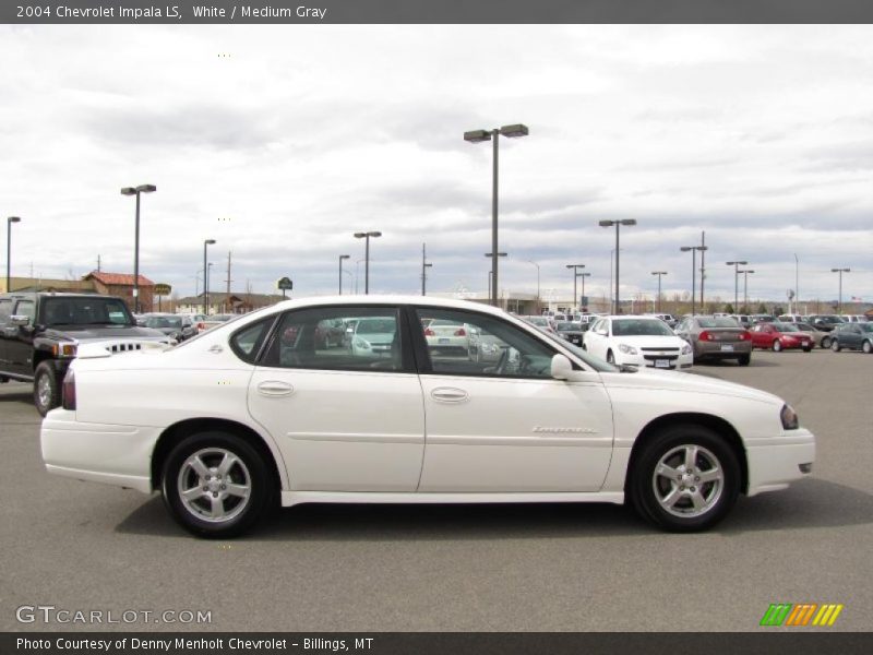White / Medium Gray 2004 Chevrolet Impala LS