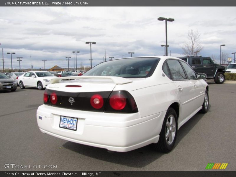 White / Medium Gray 2004 Chevrolet Impala LS