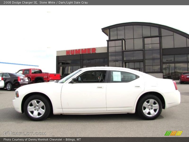 Stone White / Dark/Light Slate Gray 2008 Dodge Charger SE