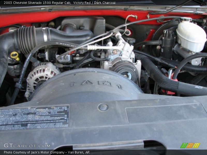 Victory Red / Dark Charcoal 2003 Chevrolet Silverado 1500 Regular Cab