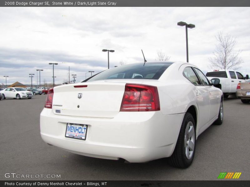 Stone White / Dark/Light Slate Gray 2008 Dodge Charger SE