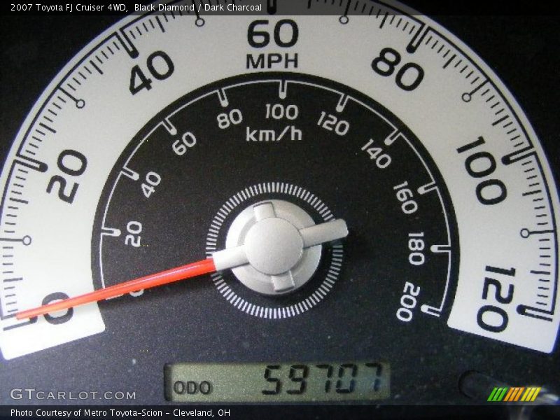 Black Diamond / Dark Charcoal 2007 Toyota FJ Cruiser 4WD