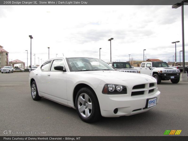 Stone White / Dark/Light Slate Gray 2008 Dodge Charger SE