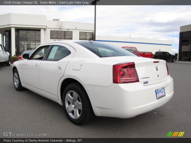 Stone White / Dark/Light Slate Gray 2008 Dodge Charger SE