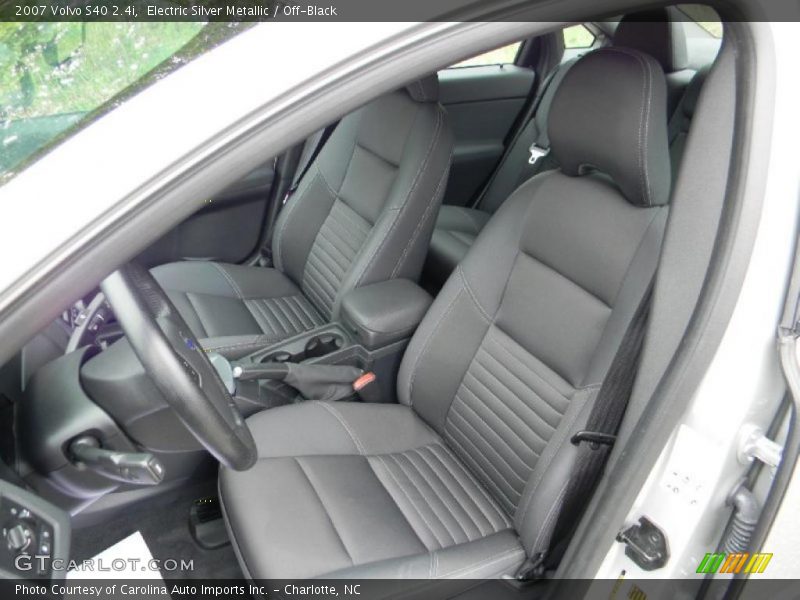 Electric Silver Metallic / Off-Black 2007 Volvo S40 2.4i