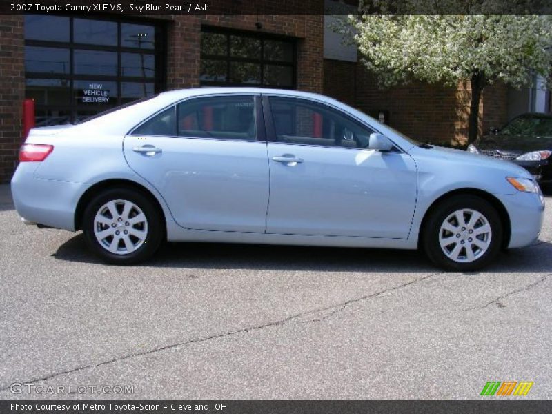 Sky Blue Pearl / Ash 2007 Toyota Camry XLE V6