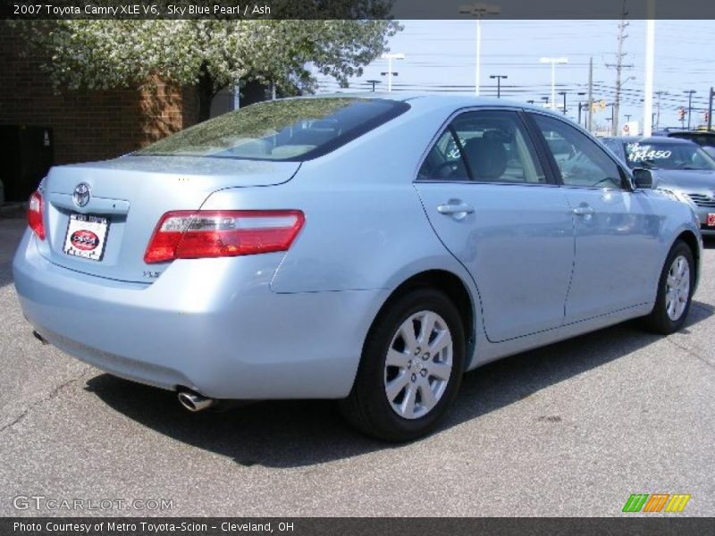 Sky Blue Pearl / Ash 2007 Toyota Camry XLE V6