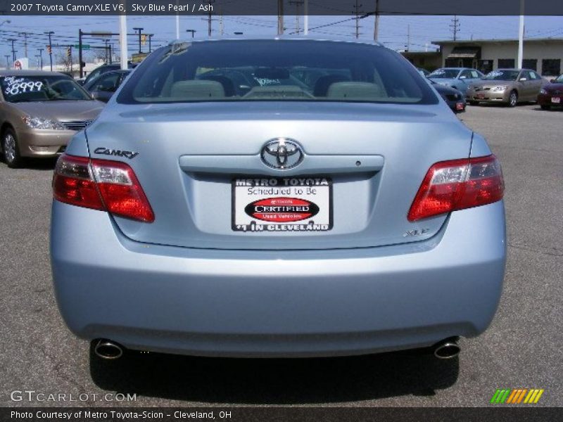 Sky Blue Pearl / Ash 2007 Toyota Camry XLE V6