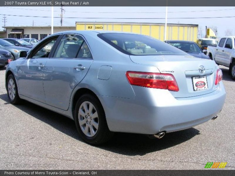 Sky Blue Pearl / Ash 2007 Toyota Camry XLE V6
