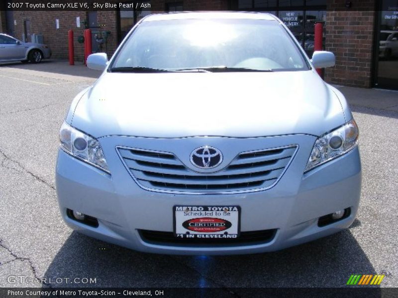 Sky Blue Pearl / Ash 2007 Toyota Camry XLE V6