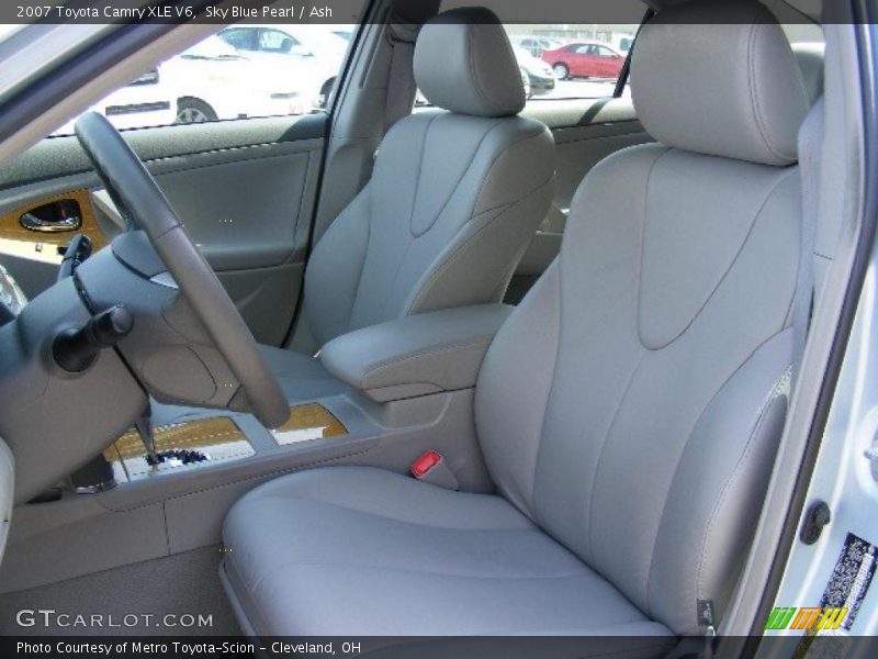 Sky Blue Pearl / Ash 2007 Toyota Camry XLE V6