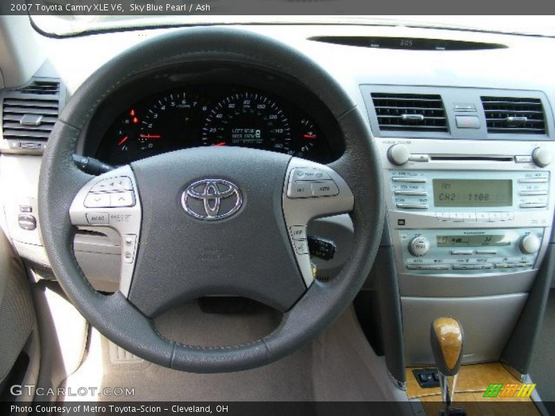 Sky Blue Pearl / Ash 2007 Toyota Camry XLE V6