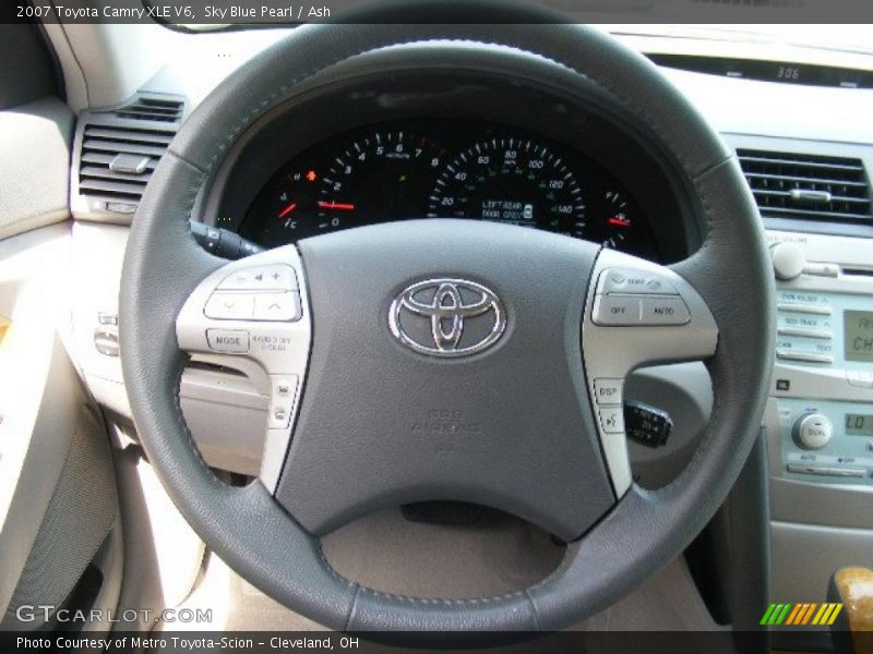 Sky Blue Pearl / Ash 2007 Toyota Camry XLE V6