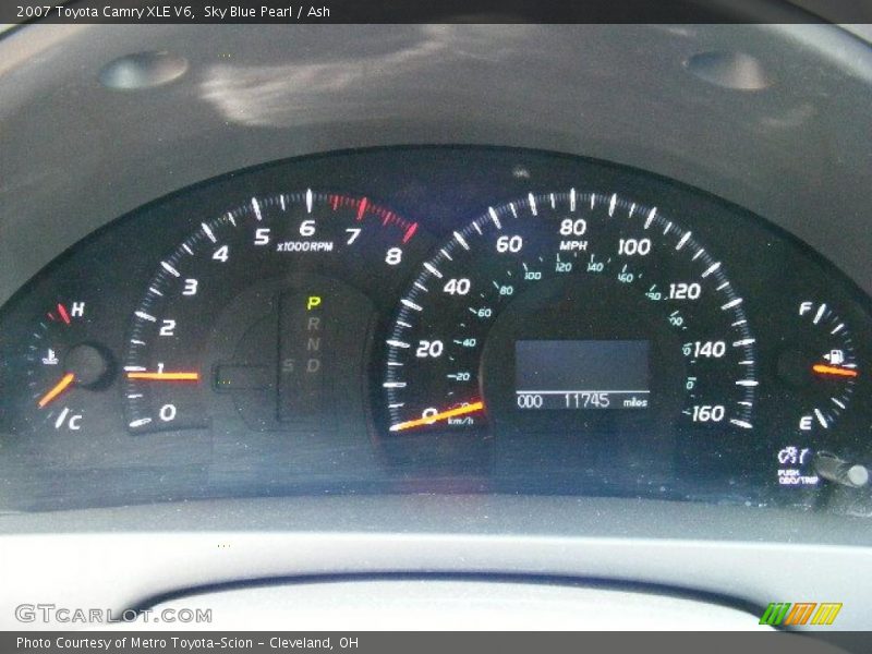 Sky Blue Pearl / Ash 2007 Toyota Camry XLE V6