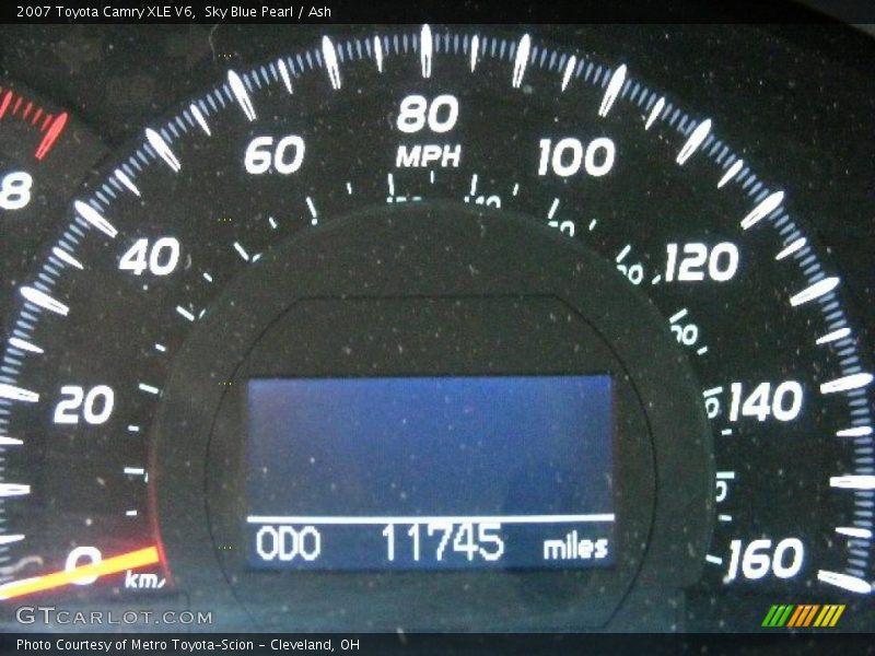 Sky Blue Pearl / Ash 2007 Toyota Camry XLE V6
