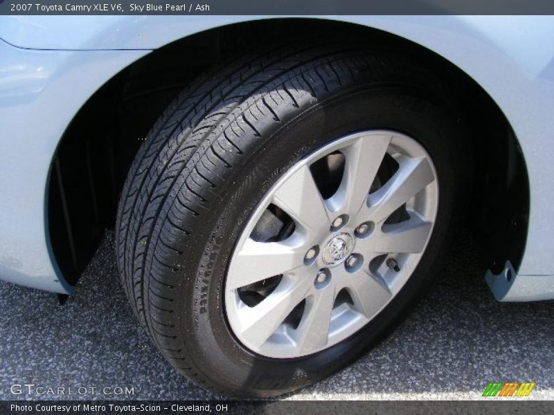 Sky Blue Pearl / Ash 2007 Toyota Camry XLE V6