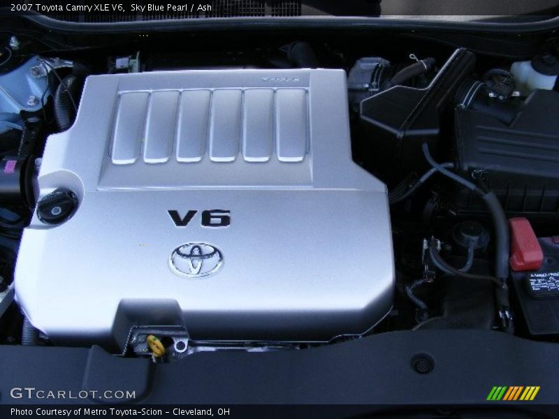 Sky Blue Pearl / Ash 2007 Toyota Camry XLE V6