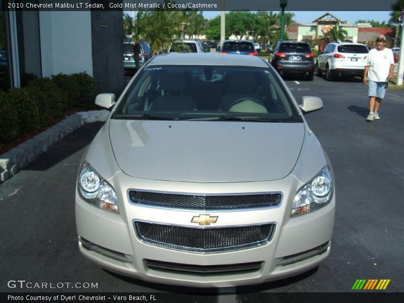 Gold Mist Metallic / Cocoa/Cashmere 2010 Chevrolet Malibu LT Sedan