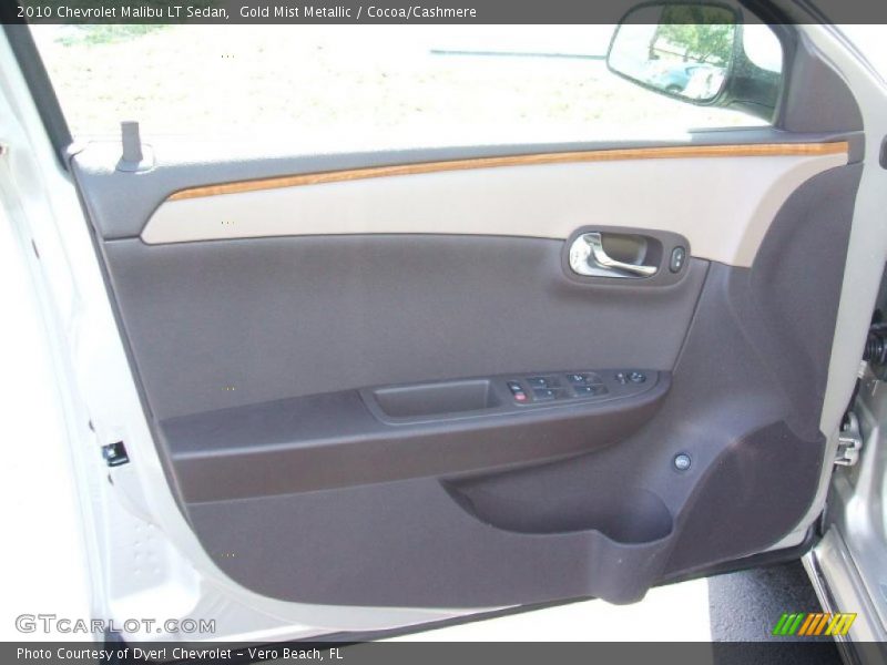Gold Mist Metallic / Cocoa/Cashmere 2010 Chevrolet Malibu LT Sedan