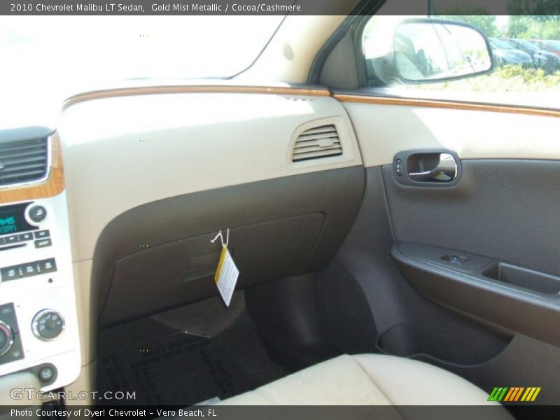 Gold Mist Metallic / Cocoa/Cashmere 2010 Chevrolet Malibu LT Sedan