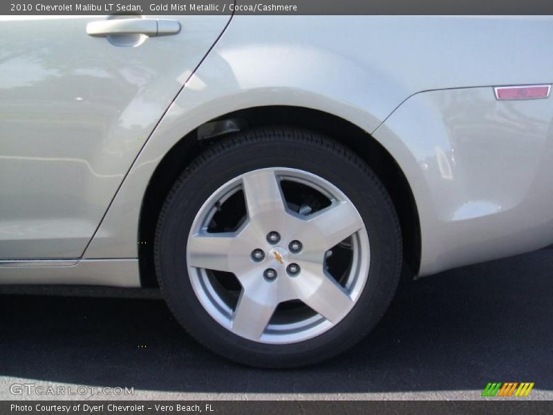 Gold Mist Metallic / Cocoa/Cashmere 2010 Chevrolet Malibu LT Sedan