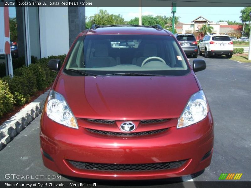 Salsa Red Pearl / Stone 2009 Toyota Sienna LE