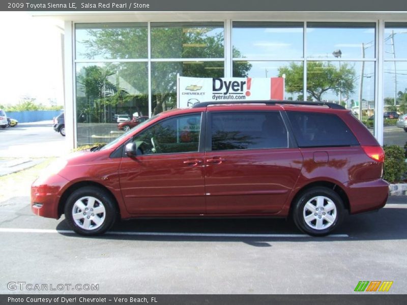 Salsa Red Pearl / Stone 2009 Toyota Sienna LE