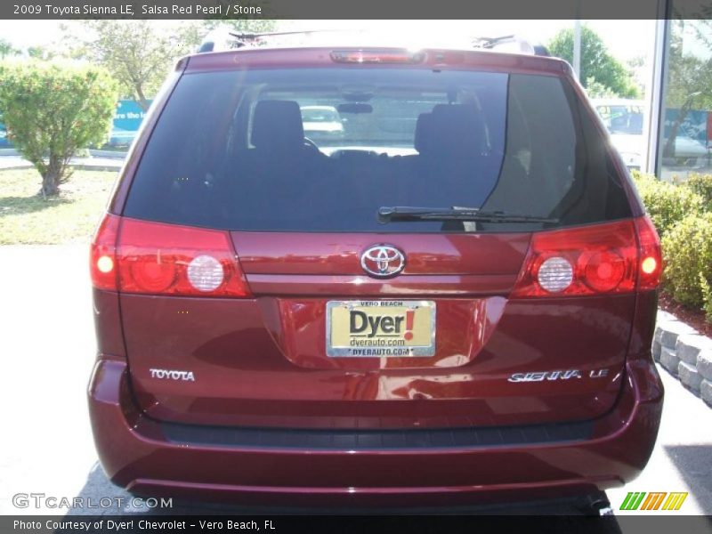 Salsa Red Pearl / Stone 2009 Toyota Sienna LE