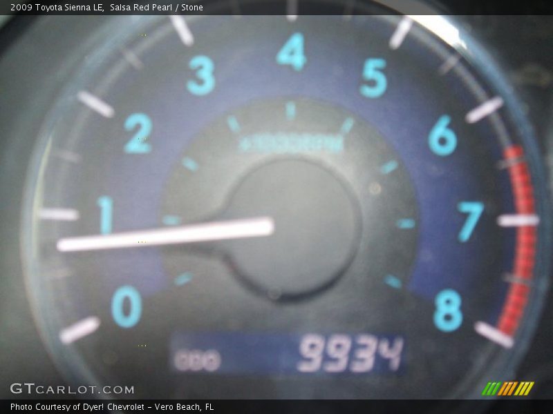 Salsa Red Pearl / Stone 2009 Toyota Sienna LE