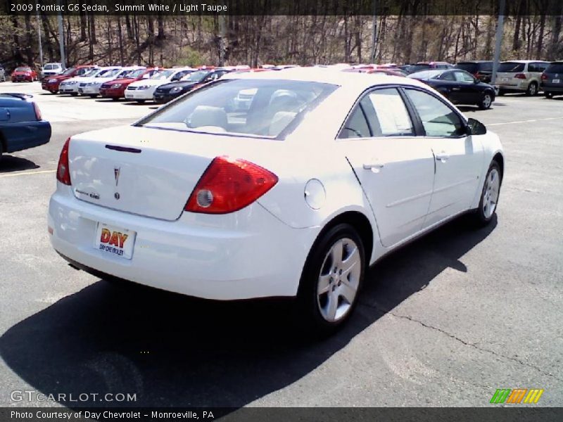 Summit White / Light Taupe 2009 Pontiac G6 Sedan
