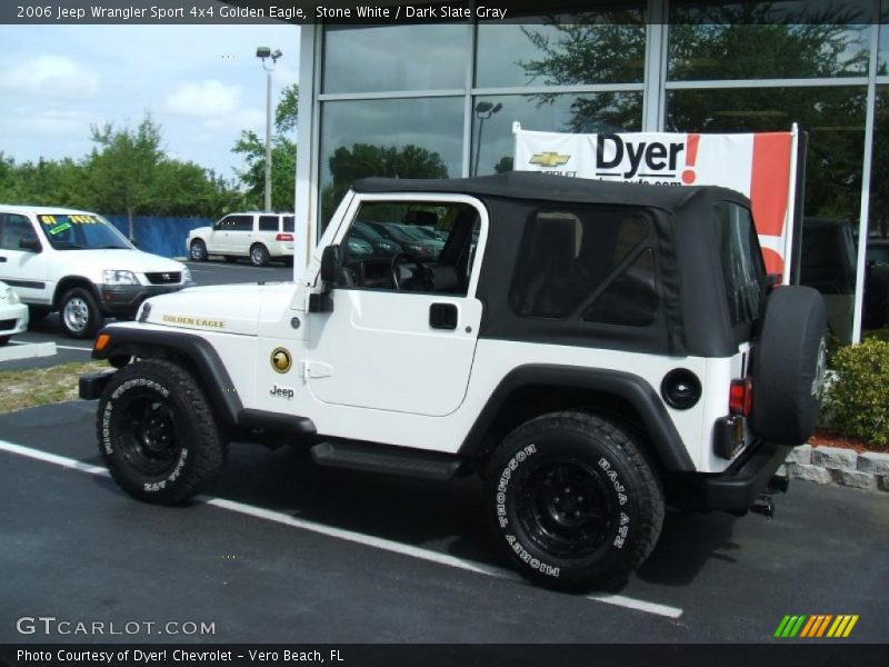 Stone White / Dark Slate Gray 2006 Jeep Wrangler Sport 4x4 Golden Eagle