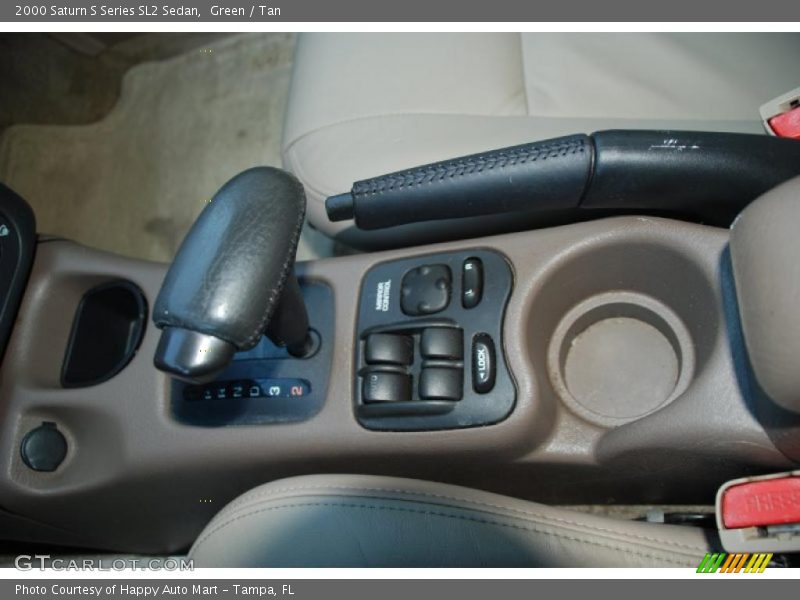 Green / Tan 2000 Saturn S Series SL2 Sedan