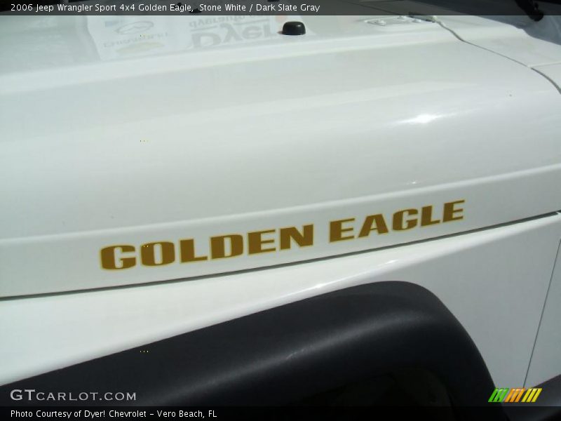 Stone White / Dark Slate Gray 2006 Jeep Wrangler Sport 4x4 Golden Eagle