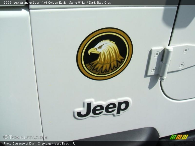 Stone White / Dark Slate Gray 2006 Jeep Wrangler Sport 4x4 Golden Eagle