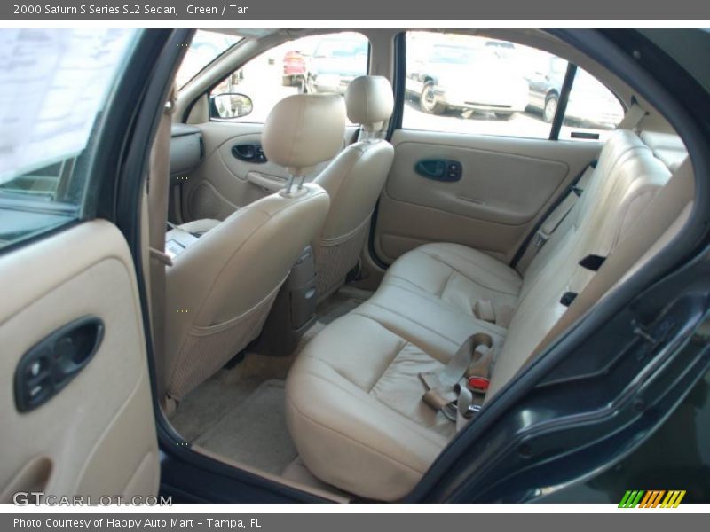 Green / Tan 2000 Saturn S Series SL2 Sedan