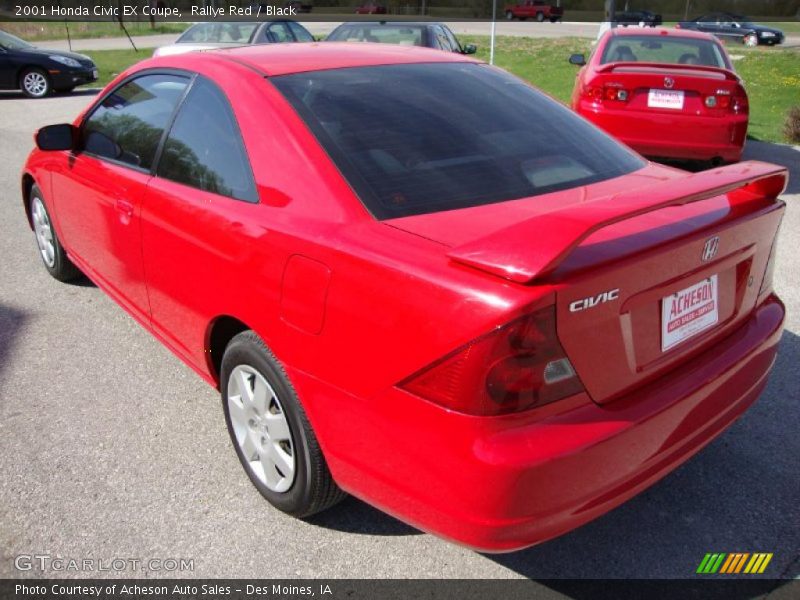 Rallye Red / Black 2001 Honda Civic EX Coupe