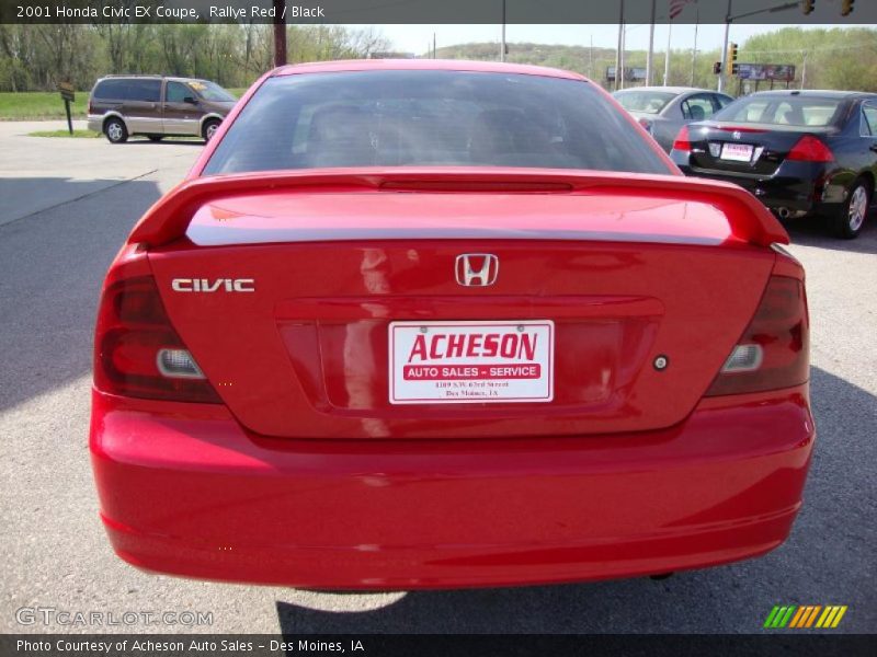 Rallye Red / Black 2001 Honda Civic EX Coupe