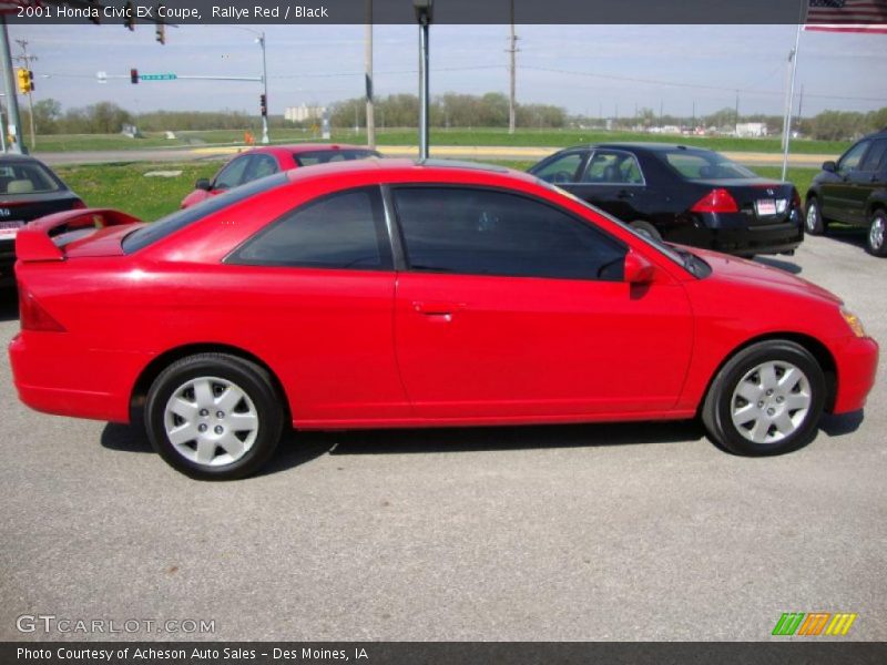 Rallye Red / Black 2001 Honda Civic EX Coupe