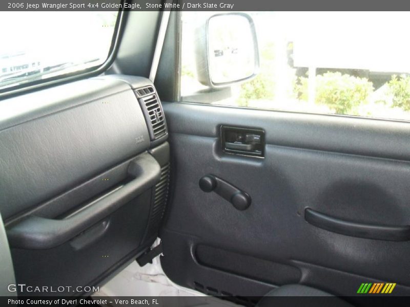 Stone White / Dark Slate Gray 2006 Jeep Wrangler Sport 4x4 Golden Eagle