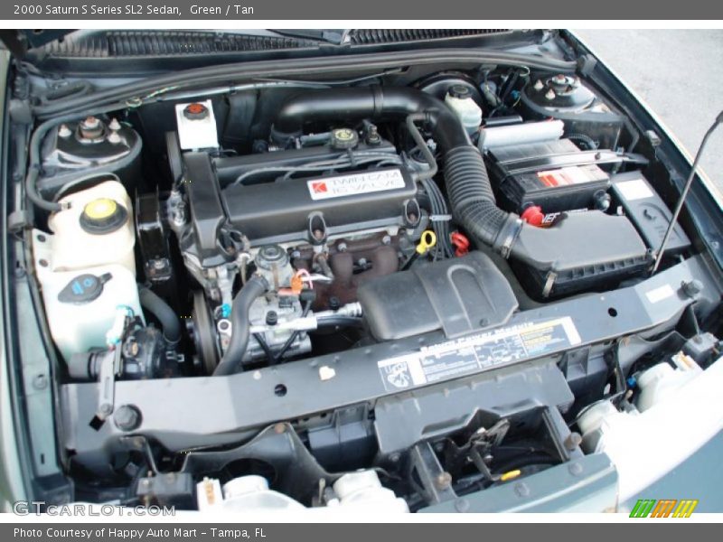 Green / Tan 2000 Saturn S Series SL2 Sedan