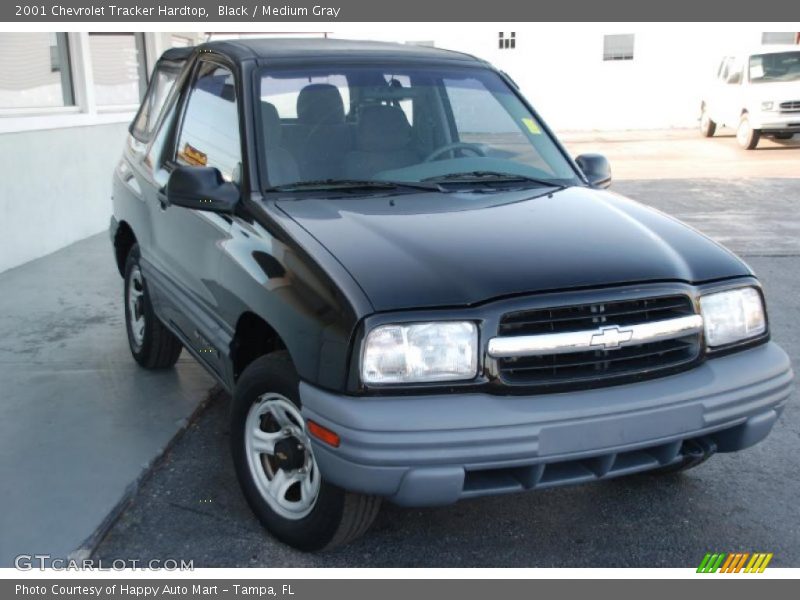 Black / Medium Gray 2001 Chevrolet Tracker Hardtop