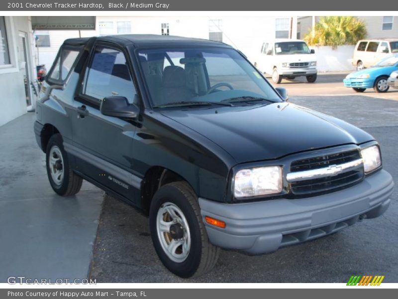 Black / Medium Gray 2001 Chevrolet Tracker Hardtop